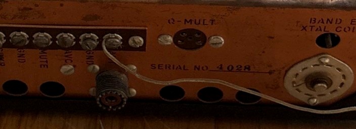 Drake 2-B rear apron stamped SERIAL NO 4028